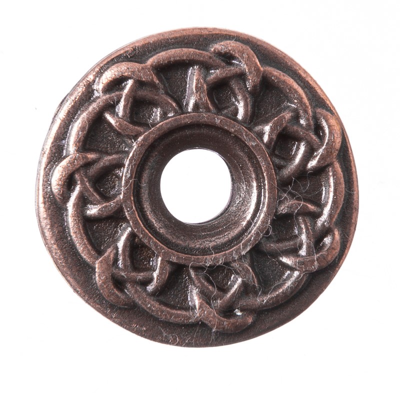 Celtic Ringknot Zierniete in Kupferoptik – Keltischer Rundknoten Ø 20 mm