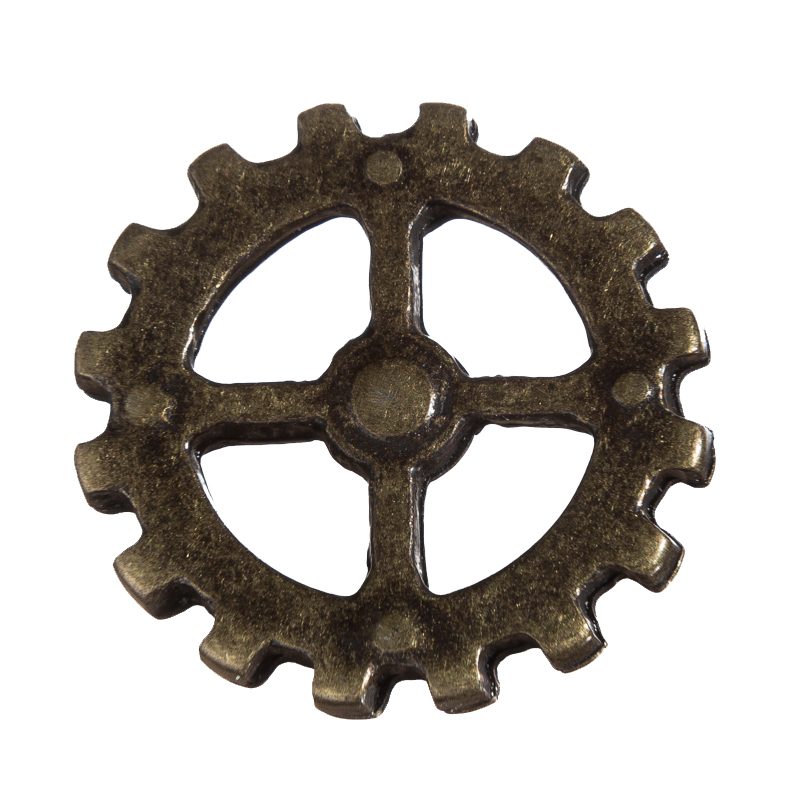 Wheel, altmessingfarbener Beschlag