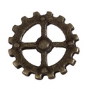Wheel, altmessingfarbener Beschlag