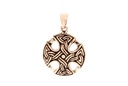 Keltischer Anhänger ARIAN aus Bronze – Mystisches Kreuz-Amulett (2,5 cm)