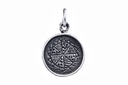 Wikinger Schmuck Anhänger SKARU 2.1 cm - Asatru Schutz-Amulett Silber 925 - Mittelalter, Larp, Fantasy Schmuck