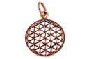 Amulett, Anhänger 'Die Blume des Lebens Klein' aus Bronze - Mittelalter, Larp, Fantasy Schmuck