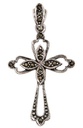 Mittelalter Kreuz, Anhänger 'Acacia' aus Silber 925 - Mittelalter, Larp, Reenactment Schmuck