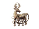 Keltisches Amulett, Anhänger 'Dwalin – Keltischer Hirsch' aus Bronze- Mittelalter, Larp, Reenactment Schmuck