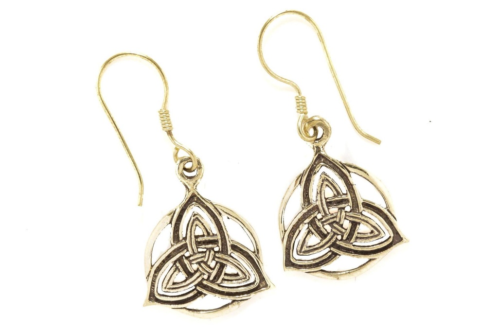 Ohrhänger RHOANNON aus Bronze 3,3 cm – Keltischer Ohrschmuck im filigranen Stil