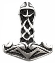 Schmuck Anhänger Ragnar – Thorshammer Mjölnir 2,3 cm – Silber 925 – Nordischer Schutzamulett