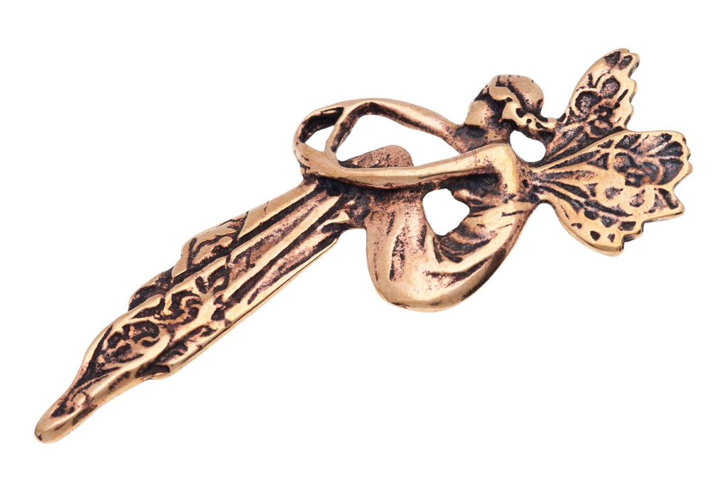 [WK2015-amb38] Amulett, Anhänger 'Alena - Zauberelfe' aus Bronze - Mittelalter, Larp, Fantasy Schmuck