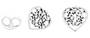 Ohrstecker 'Keltisches Herz' Sterling Silber 925 - Schmuck für Mittelalter, Reenactment und Larp