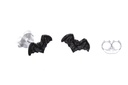 Ohrstecker 'Tiril Black Bat' Sterling Silber 925 - Schmuck für Mittelalter, Reenactment und Larp