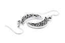 Ohrhänger 'Keltischer Mond' Silber 925 -  Schmuck für Mittelalter, Reenactment und Larp