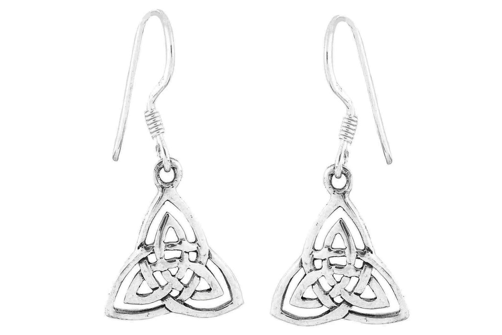 [oh142] Ohrhänger 'Trinity Dreieinigkeit' Silber 925 -  Schmuck für Mittelalter, Reenactment und Larp