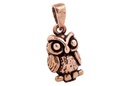 Amulett Anhänger "Tjara – Kleine Eule" aus Bronze – Symbol der Weisheit & Schutz 1,9 cm