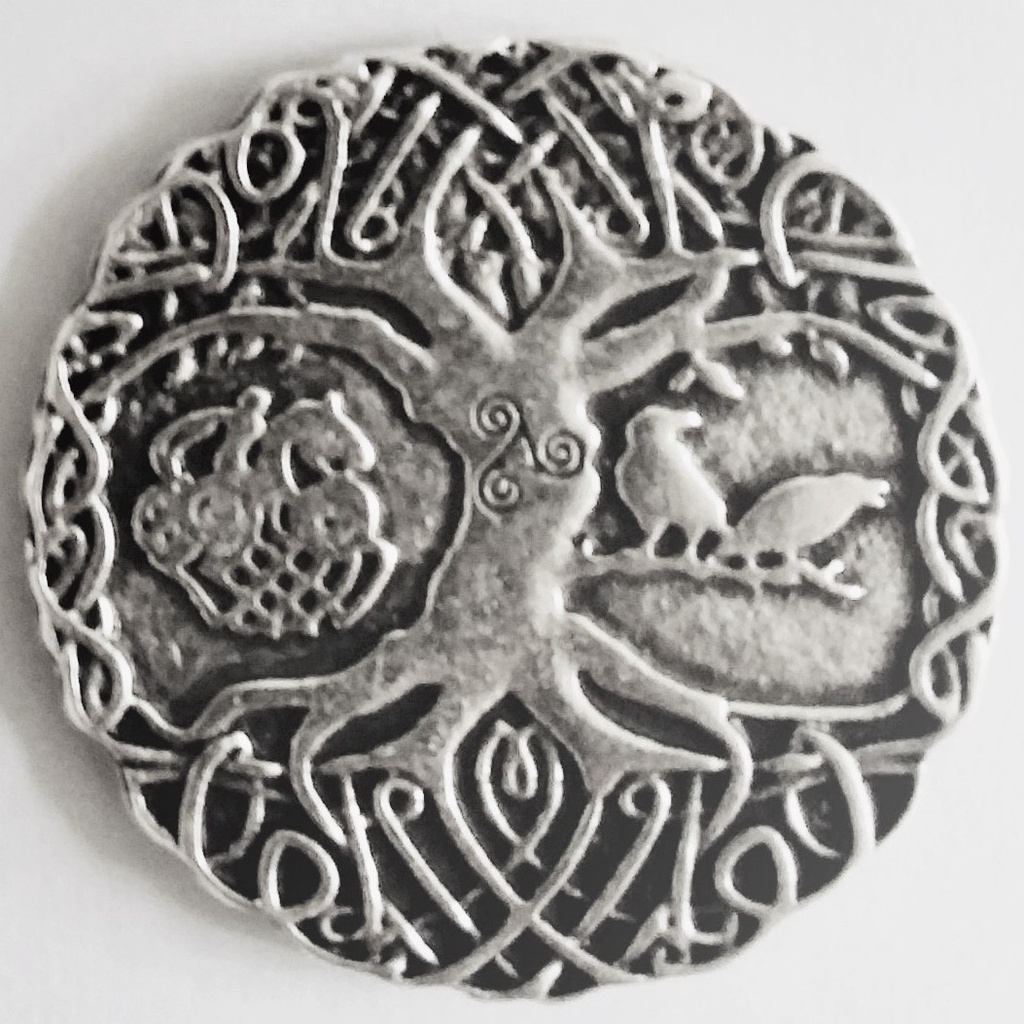 [N-023-1] Weltenbaum ODIN, silberfarbener Beschlag