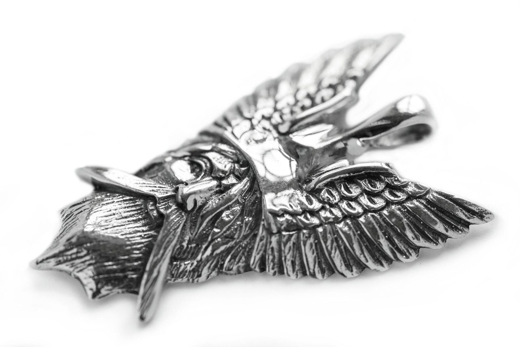 [av32] Wikinger Anhänger 'Odin' aus Silber 925 - Mittelalter, Larp, Reenactment Schmuck