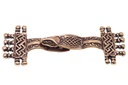 Fibel Brosche 'Gewandschmuck Audun' aus Bronze - Mittelalter, Larp, Fantasy Schmuck