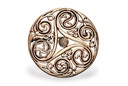 Fibel Brosche 'Celtic Triskel' aus Bronze - Mittelalter, Larp, Fantasy Schmuck