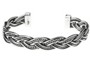 RAGNAR Armreif aus Silber – Wikinger Armschmuck mit Schmiedestruktur Ø 6,6 cm