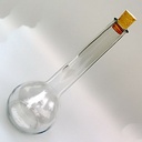 Glasflasche  Langhals Kugelform 0,5 l Inhalt - Ausstattung für Larp und Mittelalter
