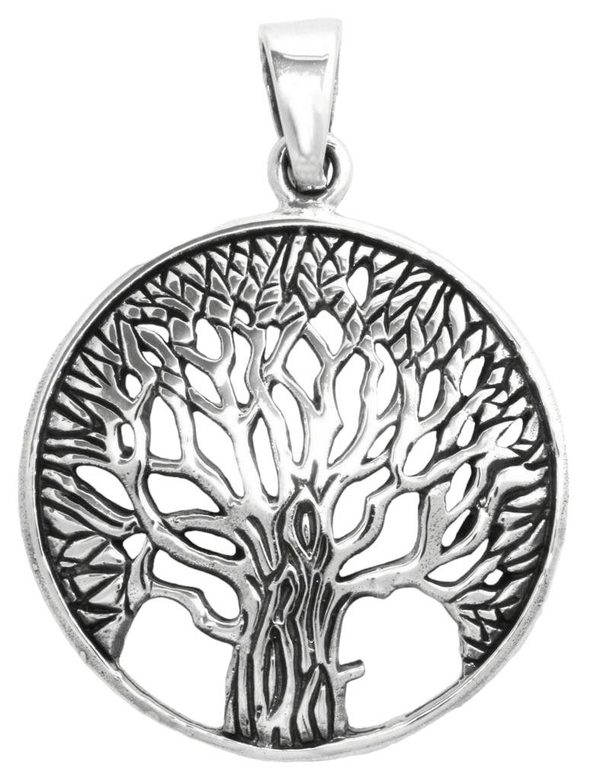 [WK2015-am195] Amulett, Anhänger 'Dara - Keltische Eiche' aus Silber 925 - Mittelalter, Larp, Fantasy Schmuck