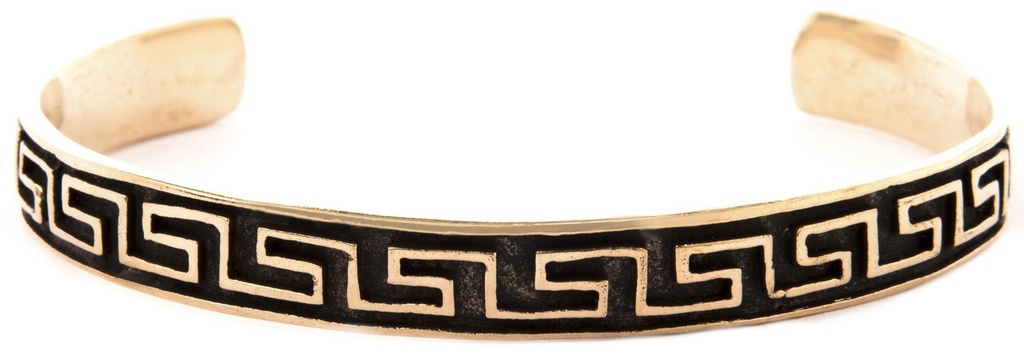 [armb51] Bronzearmreif 'Mäander' - Bronze- und Silberschmuck für Reenactment, LARP und Fantasie