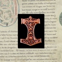 Großer Thorshammer Anhänger DONARK aus Bronze – Mjölnir Wikinger Amulett 3,9 cm