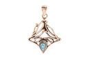 Schmuck-Amulett ELFENFEUER 4 cm – Abalone-Muschel Anhänger aus Bronze für Glück & Lebensenergie