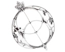 Fibel Brosche 'Avalon - Chalice Wells' aus Silber 925 - Mittelalter, Larp, Fantasy Schmuck