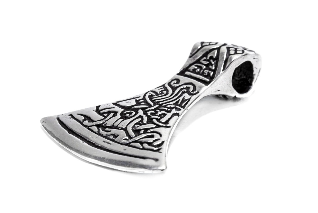Anhänger TORÉ Mammenaxt aus Silber – Wikinger Axt Amulett 4,4 cm