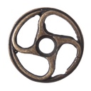 Wheel, altmessingfarbener Beschlag
