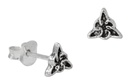 Ohrstecker 'Taliesin Keltische Knoten' Sterling Silber 925 - Schmuck für Mittelalter, Reenactment und Larp