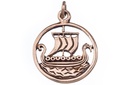 Wikinger Anhänger 'Svold - Drachenschiff' aus Bronze - Mittelalter, Larp, Reenactment Schmuck