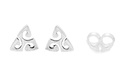 Ohrstecker 'Celtic Triskel' Sterling Silber 925 - Schmuck für Mittelalter, Reenactment und Larp