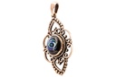 Schmuck Anhänger Pauakönigin mit Pauamuschel 3,9 cm – Bronze – Mystisches Amulett der Naturverbundenheit