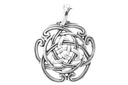 Keltisches Amulett, Anhänger 'Celtic Trinity' aus Silber 925- Mittelalter, Larp, Reenactment Schmuck
