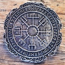 VEGVISIR, groß, silberfarbener Beschlag