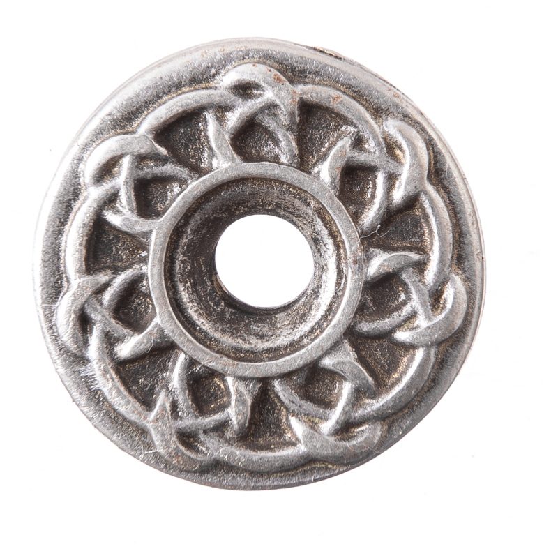 [N-282-1] Celtic Ringknot Zierniete in Silberoptik – Keltischer Rundknoten Ø 20 mm