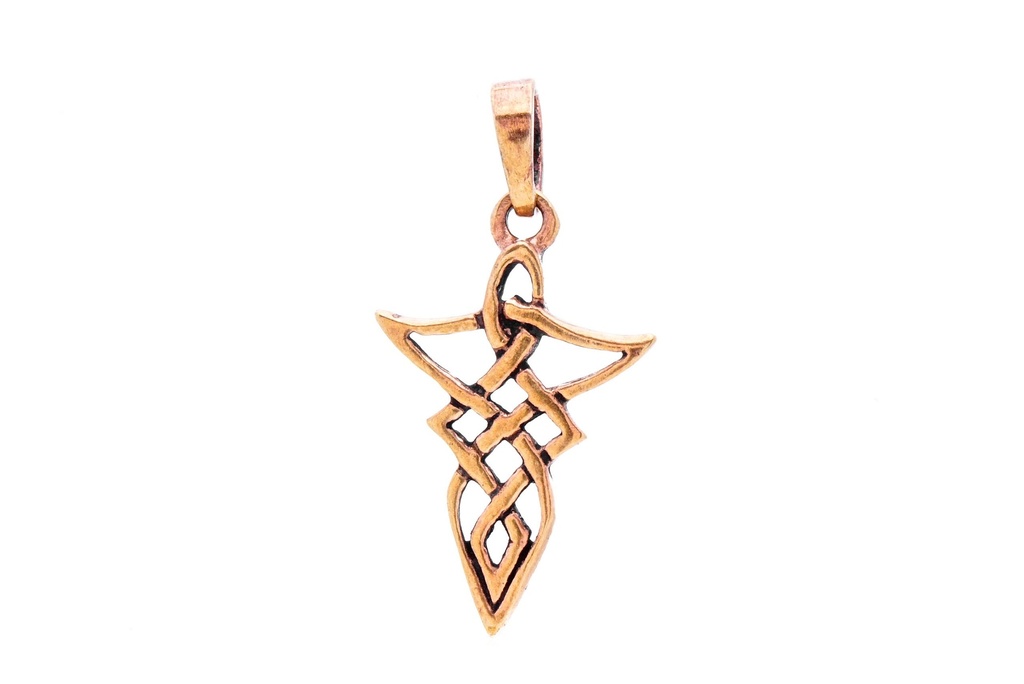[acb78] Keltisches Amulett, Anhänger 'Arcania – Celtic Harmony' aus Bronze- Mittelalter, Larp, Reenactment Schmuck