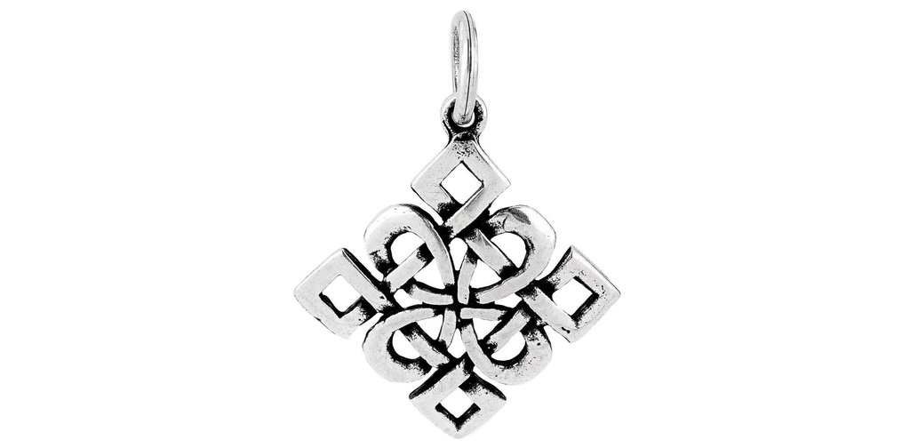 Keltisches Amulett, Anhänger 'Rigani - Keltischer Knoten' aus Silber 925- Mittelalter, Larp, Reenactment Schmuck