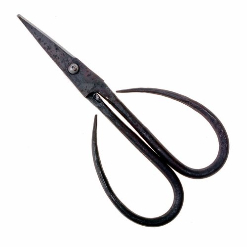 [16 Schere MA] Schere Kräuterschere 17 cm handgeschmiedet - Accessoire für Mittelalter Handwerk Schneiderei