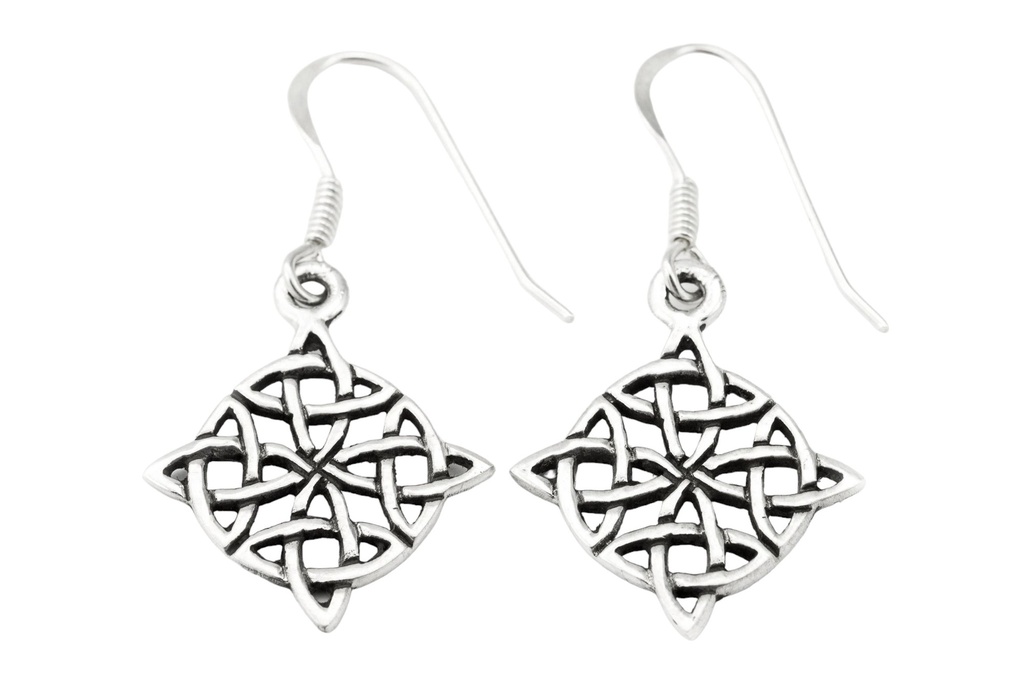 [oh103] Keltische Ohrhänger Dana aus Silber – Göttinnen-Schmuck 3,5 cm 