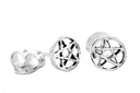 Ohrstecker 'Pentari Pentagramm' Sterling Silber 925 - Schmuck für Mittelalter, Reenactment und Larp