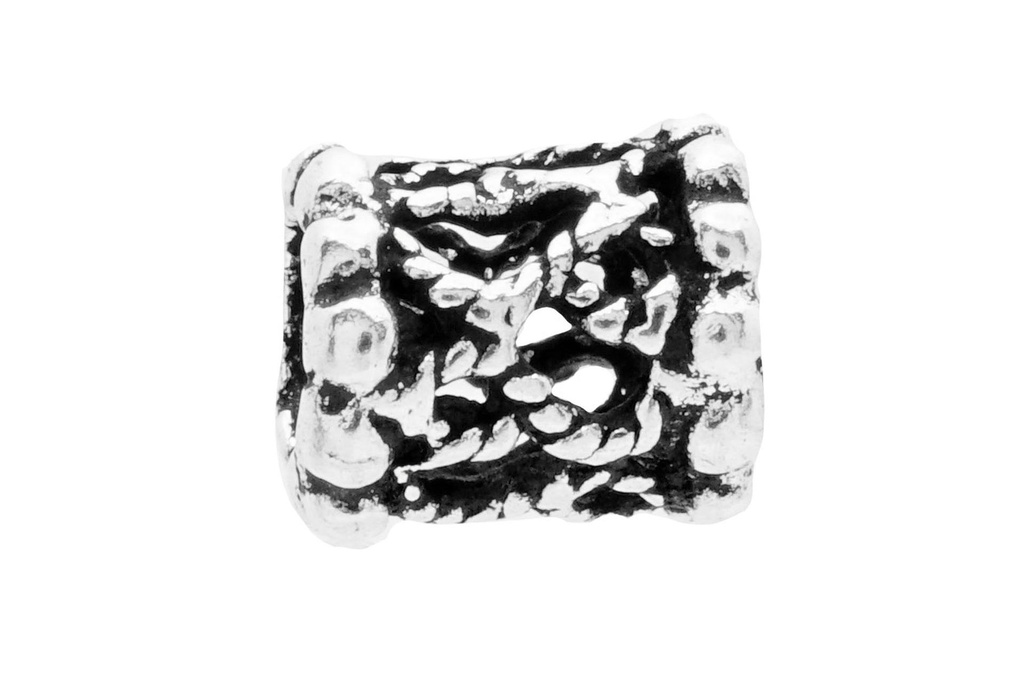 [ap21] Keltische Bart- & Haarperle "Nannia" aus Silber 925 – Zopfperle für Wikinger & Kelten 6 mm 