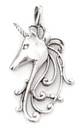 Amulett, Anhänger 'Das Einhorn' aus Silber 925 - Mittelalter, Larp, Fantasy Schmuck