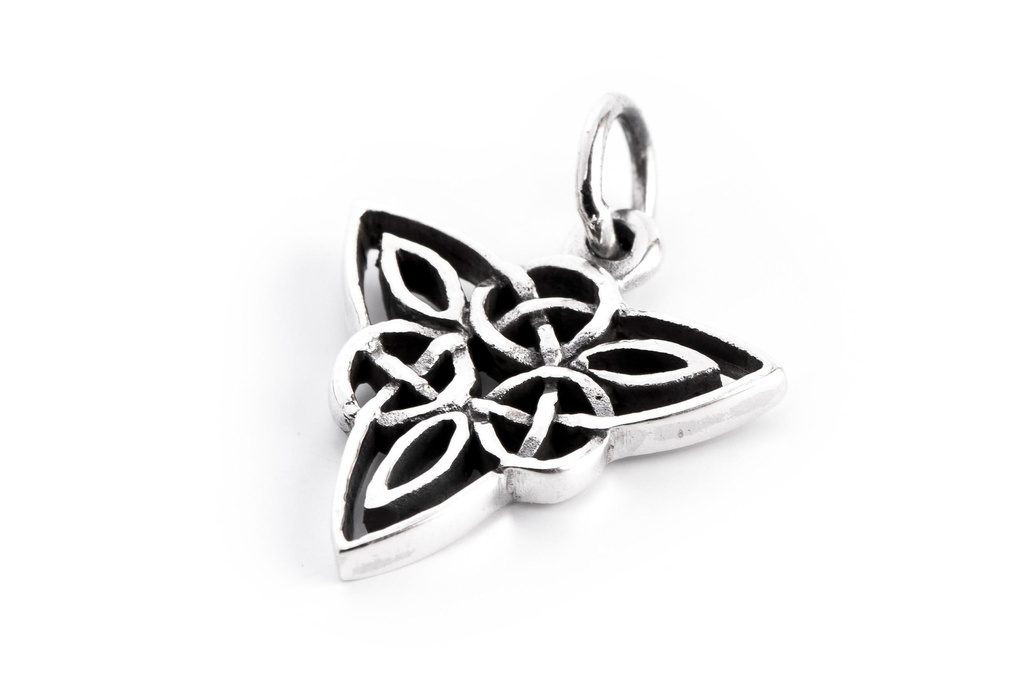 [ac34] Keltisches Amulett, Anhänger 'Keltische Triade' aus Silber 925- Mittelalter, Larp, Reenactment Schmuck