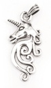 Amulett, Anhänger 'Das silberne Einhorn' aus Silber 925 - Mittelalter, Larp, Fantasy Schmuck