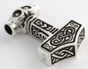 Thorshammer Mjölnir Anhänger 'Thorfinn' aus Silber 925 - Mittelalter, Larp, Reenactment Schmuck