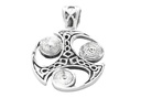 Keltisches Amulett, Anhänger 'Massive Triskele' aus Silber 925- Mittelalter, Larp, Reenactment Schmuck