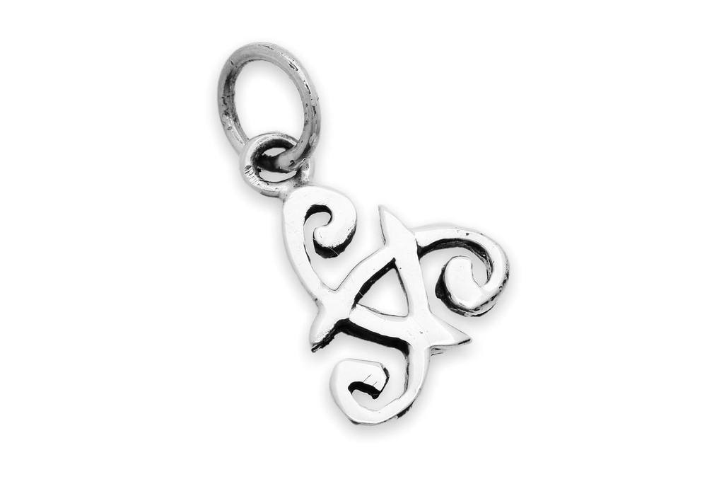 [ac67] Keltisches Amulett, Anhänger 'Triskel Celtic Klein' aus Silber 925- Mittelalter, Larp, Reenactment Schmuck