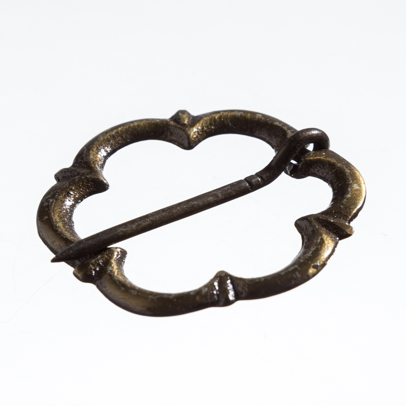 [A-5254-2] nordische Messing-Fibel, Verschluss, Brosche