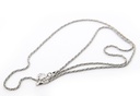 Historische Halskette, fein, 50 cm Silber - Accessoire Schmuck für Mittelalter, Larp, Reenactment und Fantasy